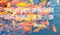 一种环保型菌糠锦鲤饲料制备方法及步骤